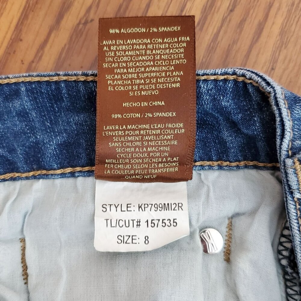 Kut From the Kloth Katy Boyfriend Womens Size 8 Mid-Rise Blue Denim Jeans - Picture 4 of 16